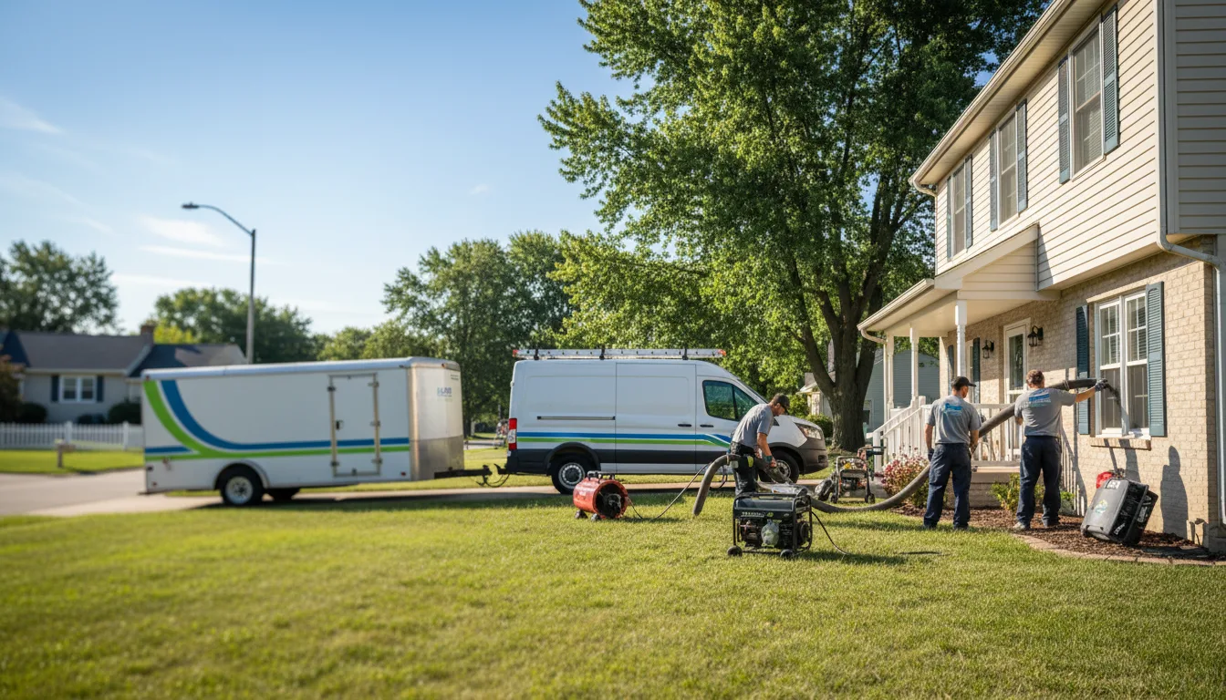 Flooded Basement Restoration And Cleanup With Repair in Warrens, WI near me